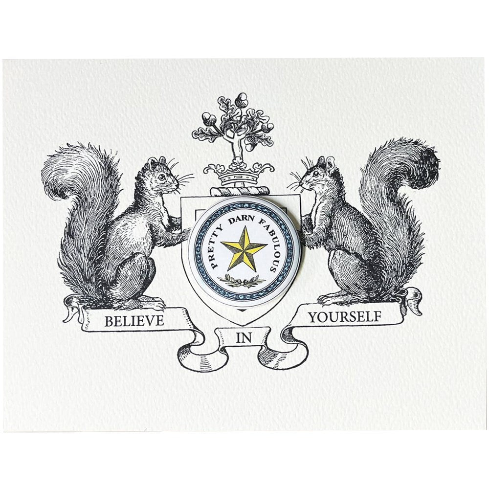 Believe In Yourself With Button Greeting Card