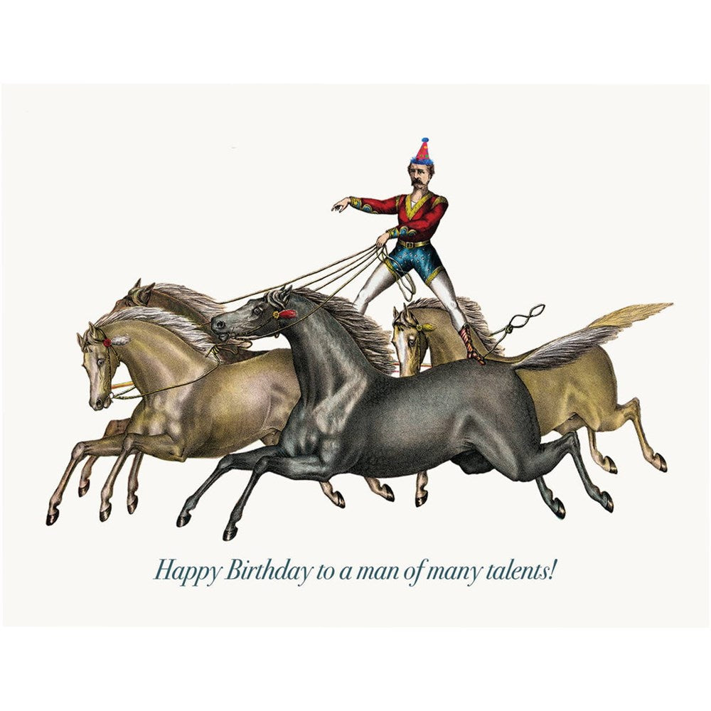 Happy Birthday To A Man Of Many Talents Greeting Card