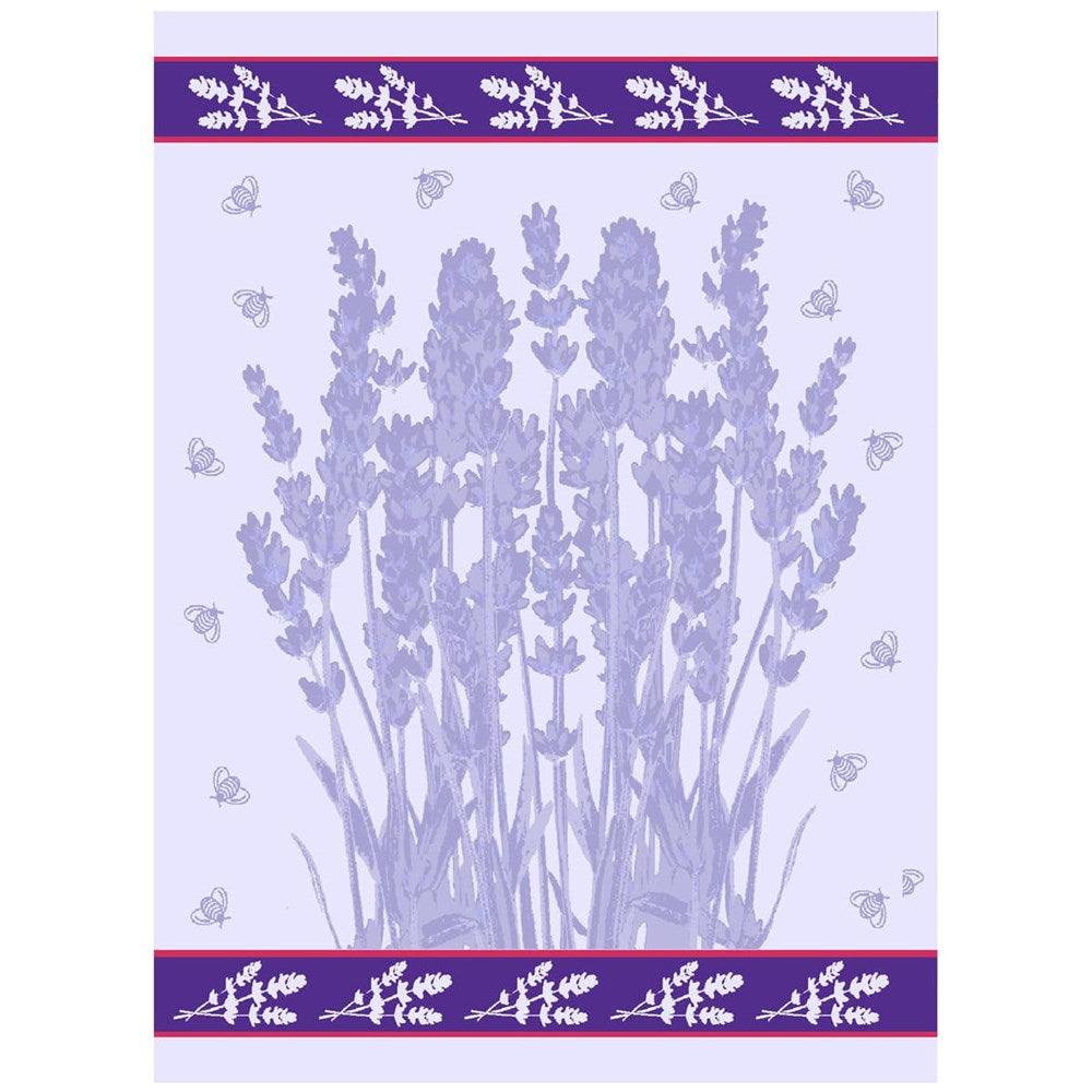 Light Lavender Jacquard Tea Towel