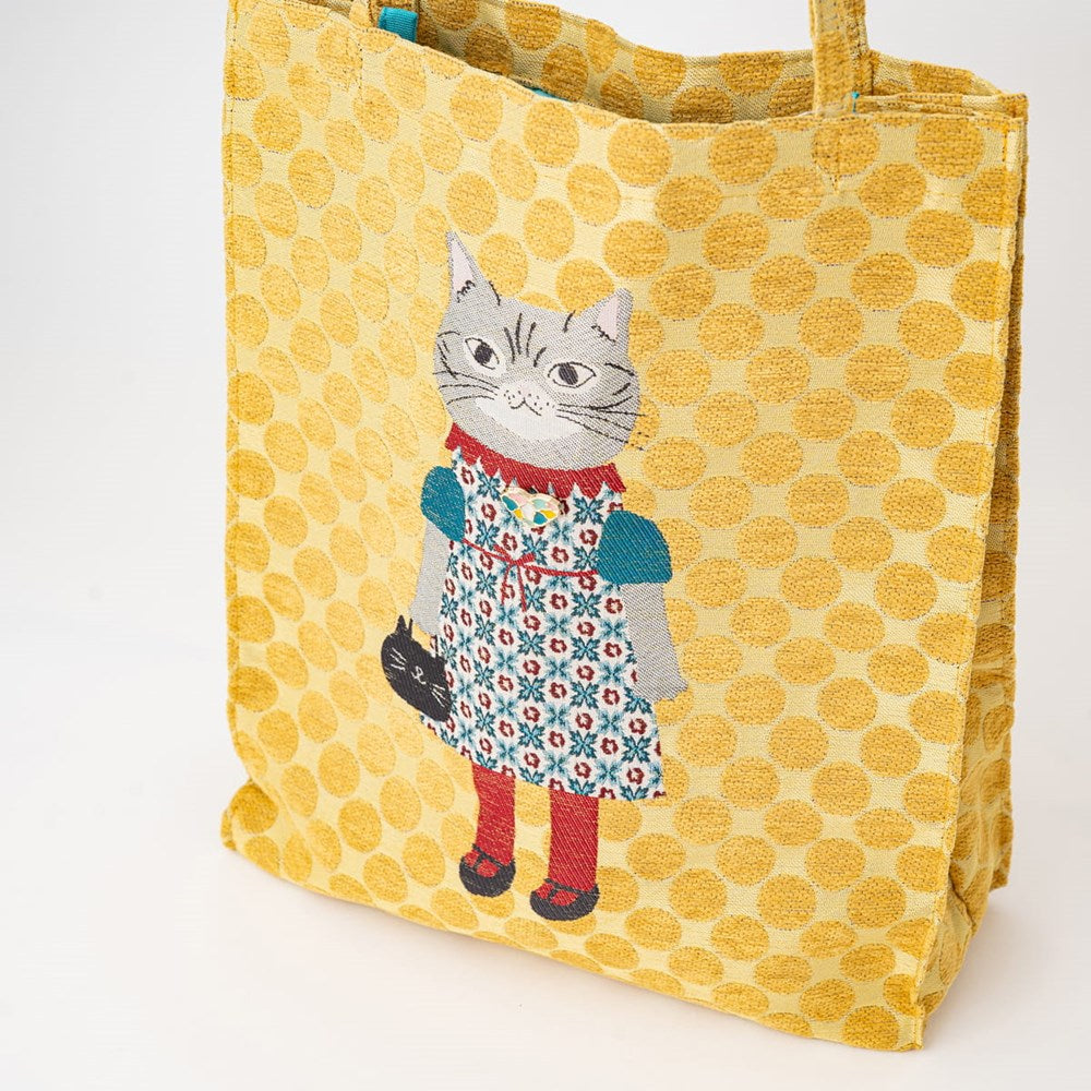 Honey Bean Princess Jacquard Tote - Yellow