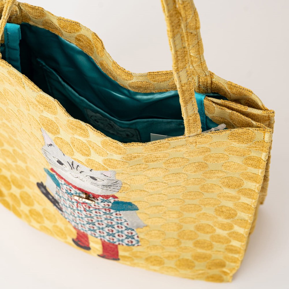 Honey Bean Princess Jacquard Tote - Yellow