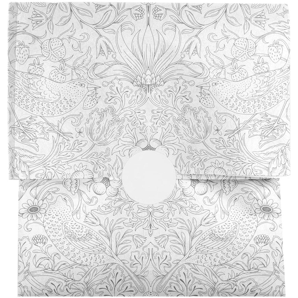 Compostable Tissue Paper - Silver Strawberry Thief