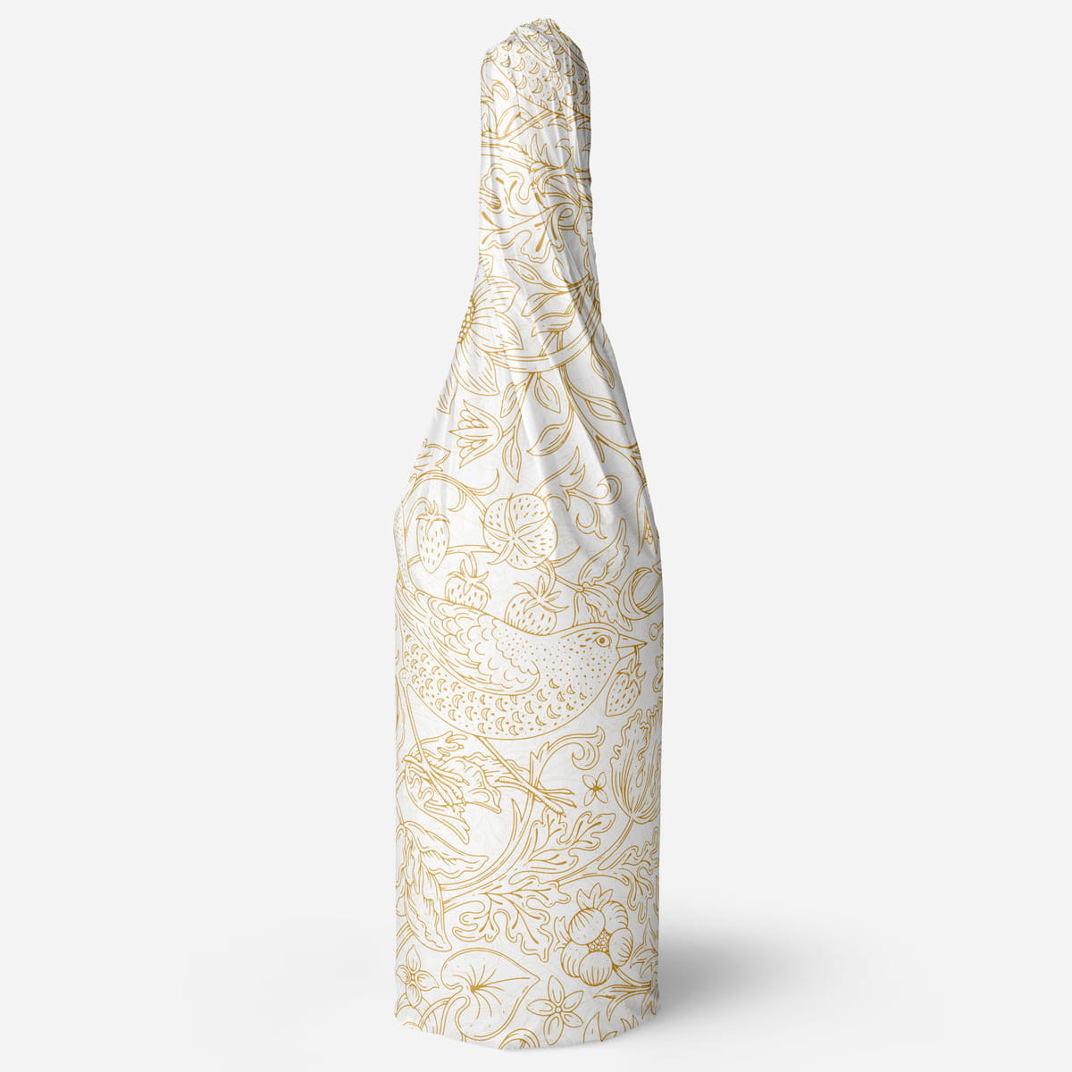 Compostable Tissue Paper - Gold Strawberry Thief