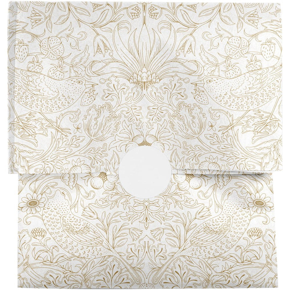 Compostable Tissue Paper - Gold Strawberry Thief